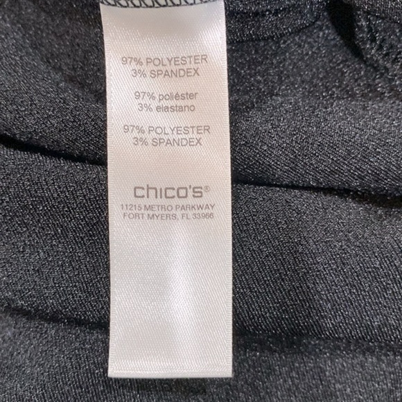 Easy wear by Chicos black sparkle top size 1/medium - Picture 6 of 10